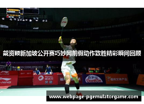 戴资颖新加坡公开赛巧妙网前假动作致胜精彩瞬间回顾