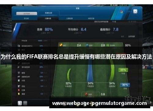 为什么我的FIFA联赛排名总是提升缓慢有哪些潜在原因及解决方法