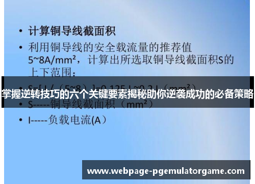 掌握逆转技巧的六个关键要素揭秘助你逆袭成功的必备策略 掌握逆转技巧的六个关键要素揭秘助你逆袭成功的必备策略
