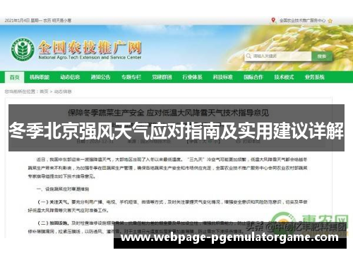冬季北京强风天气应对指南及实用建议详解