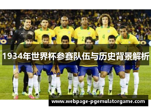1934年世界杯参赛队伍与历史背景解析